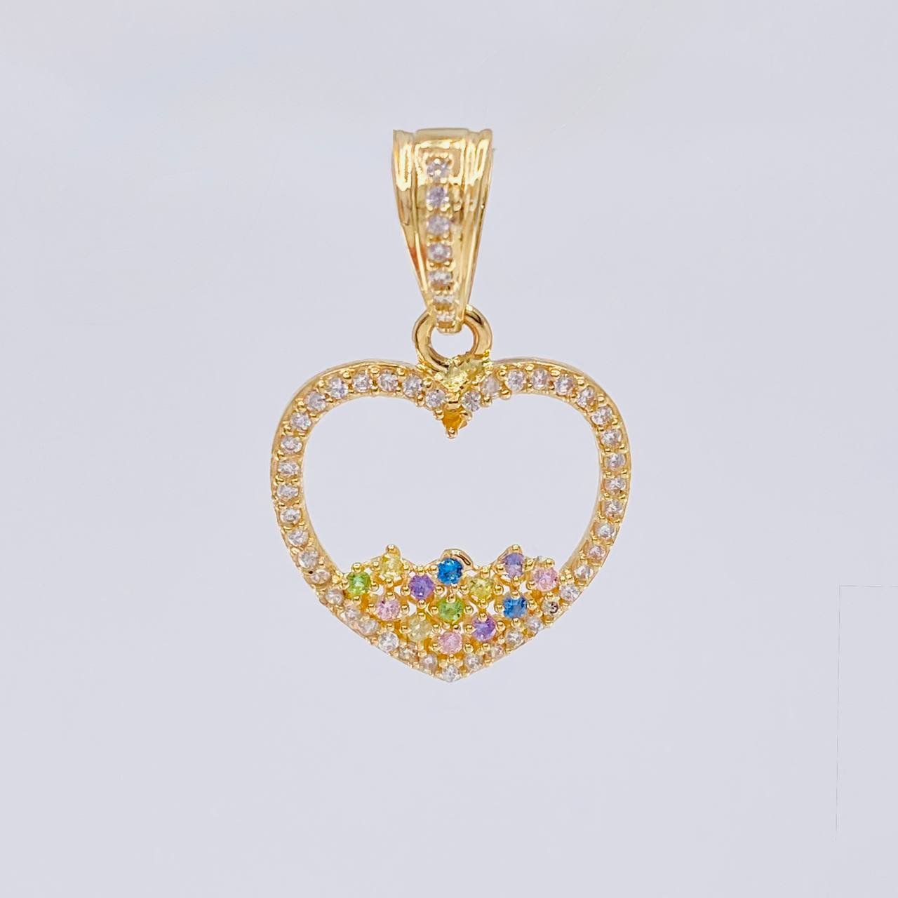 Dije Silueta Corazon 2.55 g / 2.6 cm Oro Amarillo 18K