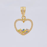 Dije Silueta Corazon 2.55 g / 2.6 cm Oro Amarillo 18K
