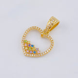 Dije Silueta Corazon 2.55 g / 2.6 cm Oro Amarillo 18K