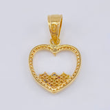 Dije Silueta Corazon 2.55 g / 2.6 cm Oro Amarillo 18K