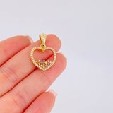 Dije Silueta Corazon 2.55 g / 2.6 cm Oro Amarillo 18K