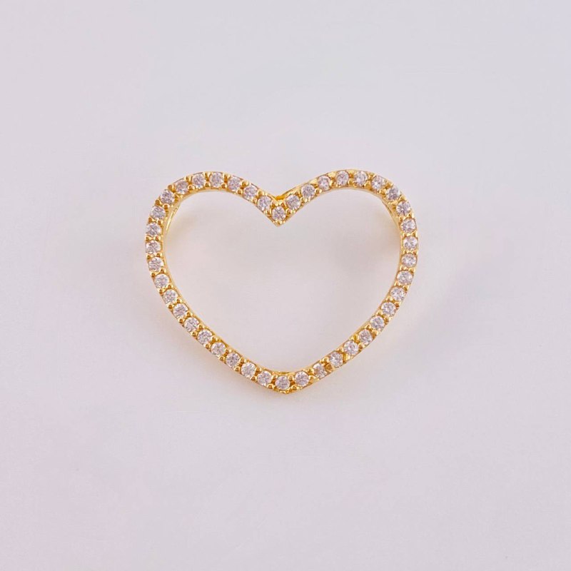 Dije Silueta Corazón 1.05 g / 2 cm Oro Amarillo 18K