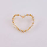 Dije Silueta Corazón 1.05 g / 2 cm Oro Amarillo 18K