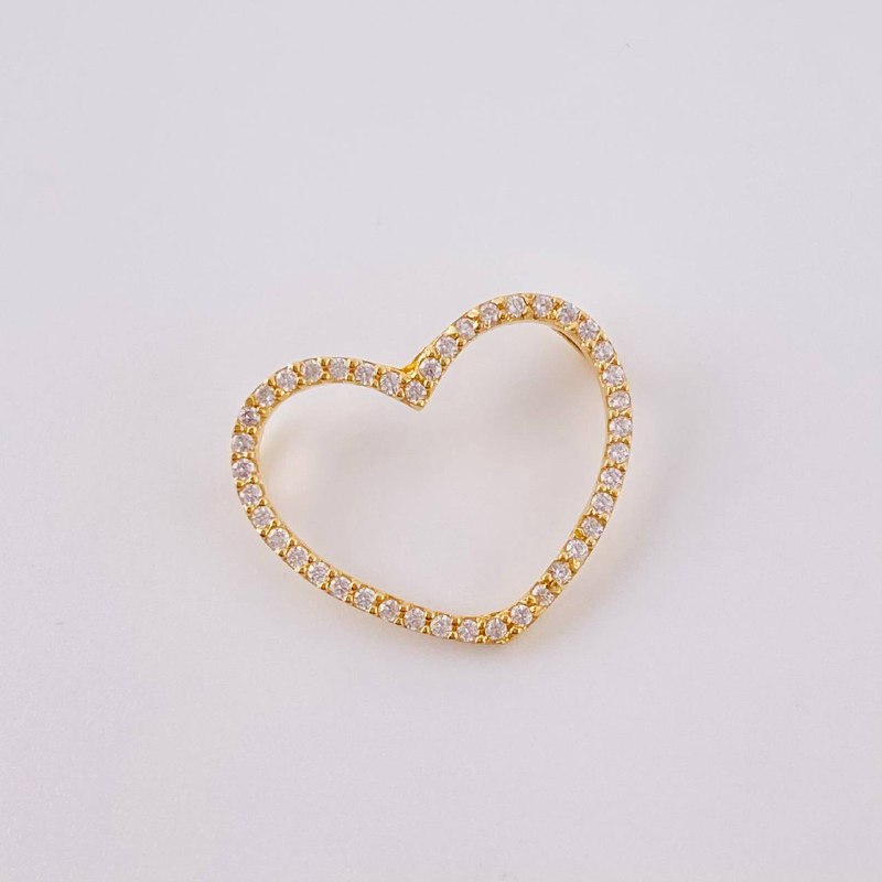 Dije Silueta Corazón 1.05 g / 2 cm Oro Amarillo 18K