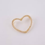 Dije Silueta Corazón 1.05 g / 2 cm Oro Amarillo 18K