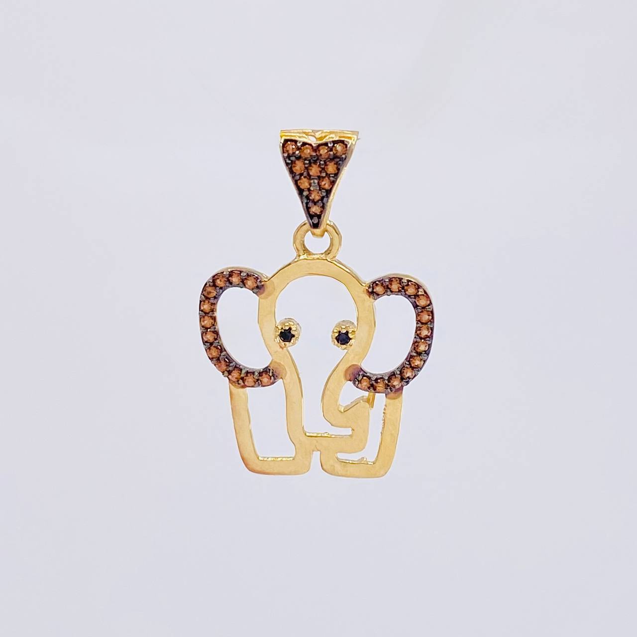 Dije Silueta Elefante 2.05 g / 2.5 cm Oro Amarillo 18K