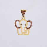 Dije Silueta Elefante 2.05 g / 2.5 cm Oro Amarillo 18K