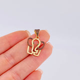 Dije Silueta Elefante 2.05 g / 2.5 cm Oro Amarillo 18K