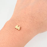 Herraje Letra M 0.4 g / 0.7 cm Oro Amarillo 18K