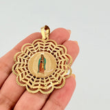 Dije Virgen Guadalupe 5.4gr / 5.5cm / Oro Amarillo +4 18K ©