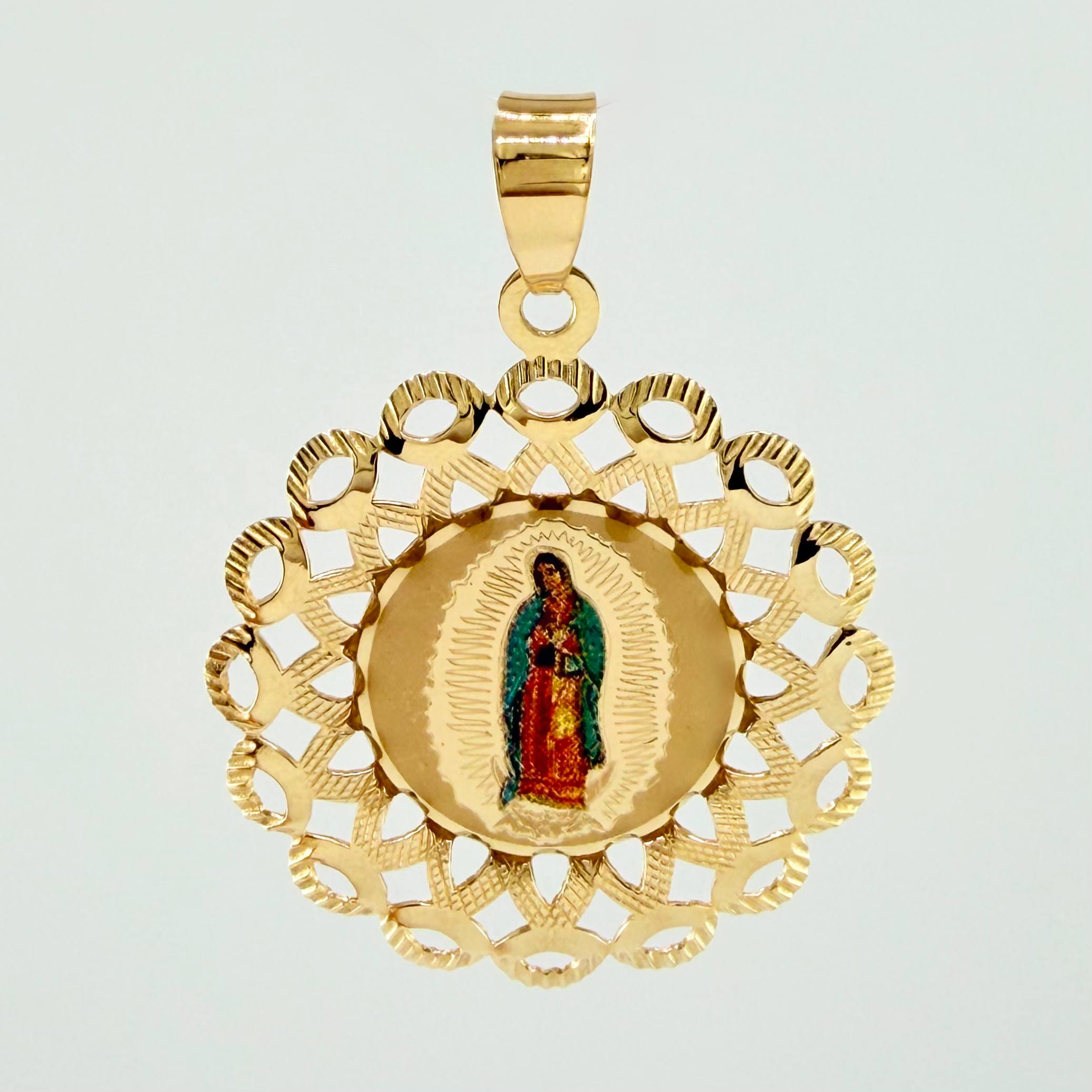 Dije Virgen Guadalupe 3gr / 4cm / Oro Amarillo +4 18K ©