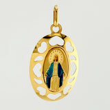 Dije Virgen Milagrosa 1gr / 3cm / Oro Amarillo +4 18K *
