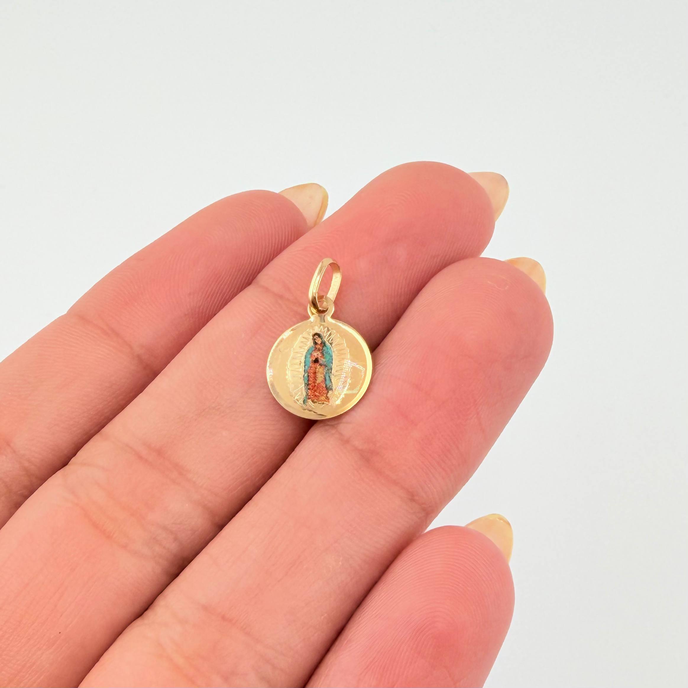 Dije Virgen Guadalupe 0.45gr / 1.6cm / Oro Amarillo +4 18K ©
