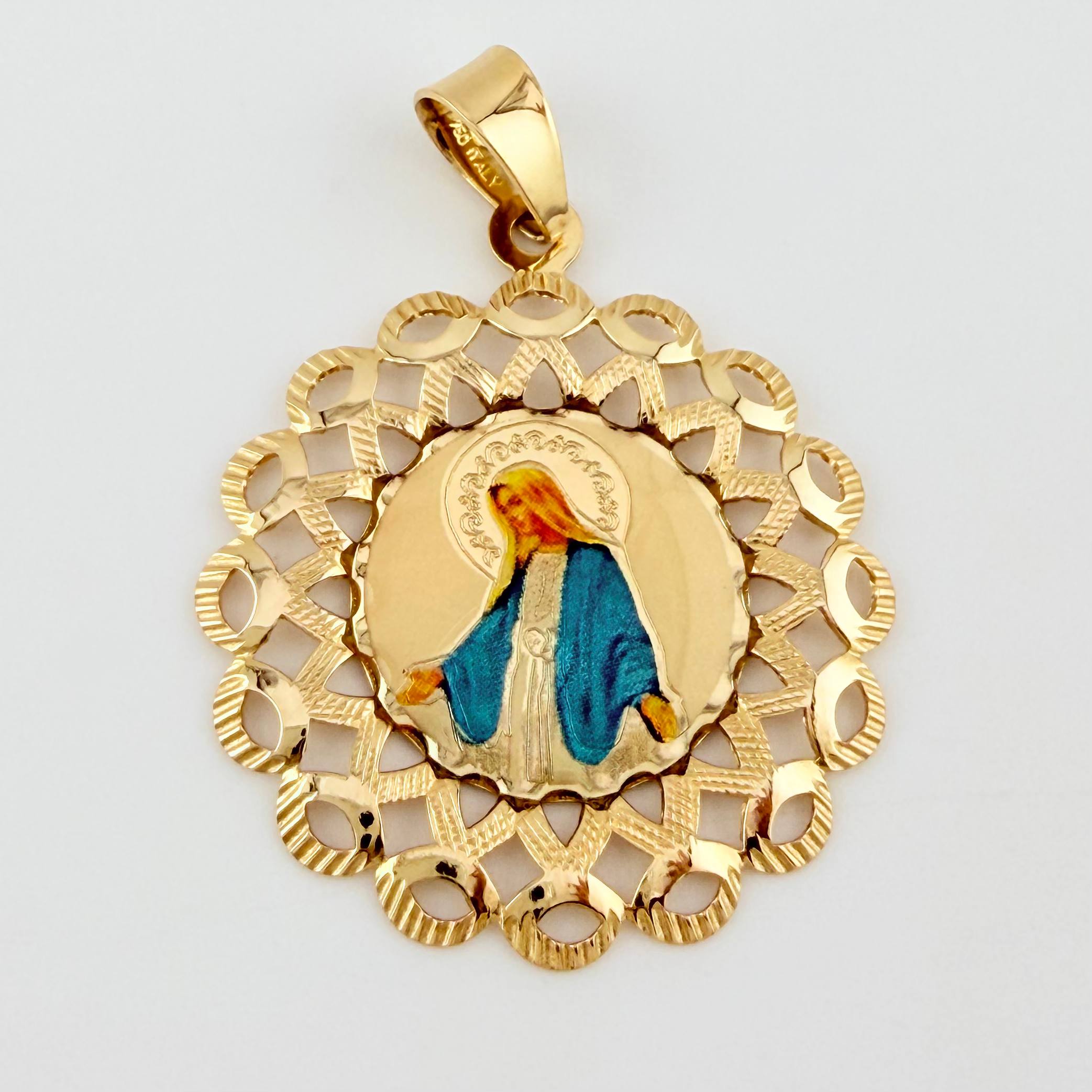 Dije Virgen Milagrosa 2.85gr / 3.8cm / Oro Amarillo +4 18K *