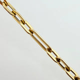 Cadena Paper Clip 12.2gr / 45cm / 6.5mm Oro Amarillo +4 18K ©