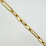 Pulso Paper Clip 6.8gr / 20cm / 6.5mm Oro Amarillo +4 18K ©