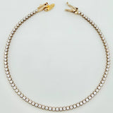 Pulso Tennis 3.6gr / 18.5cm / 2.4mm Oro Amarillo +4 18K ©