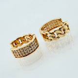 Candongas Cubana Parcial 3.8gr / 1.3cm / Oro Amarillo 18K