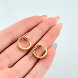 Candongas Cubana Parcial 3.8gr / 1.3cm / Oro Amarillo 18K