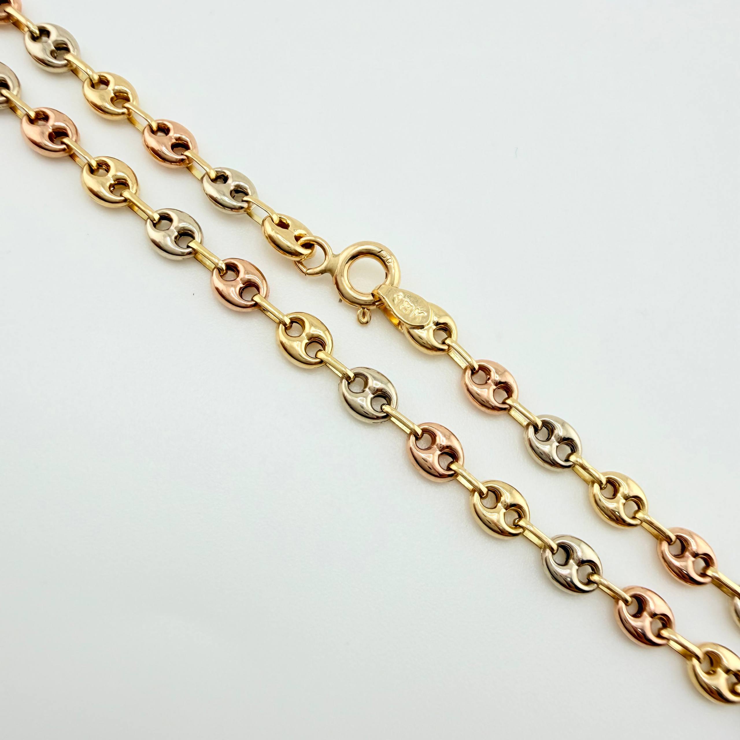 Tobillera GC 2.75gr / 25cm / 3.7mm Tres Oros 18K