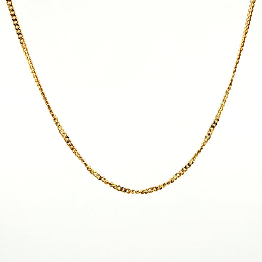 Cadena Cubana 5.45gr / 60cm / 1.5mm Oro Amarillo +1 18K
