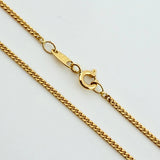 Cadena Cubana 5.45gr / 60cm / 1.5mm Oro Amarillo +1 18K