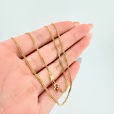 Cadena Cubana 5.45gr / 60cm / 1.5mm Oro Amarillo +1 18K