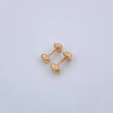 Topos GC 0.55gr / 5.7mm Diamantado Oro Amarillo 18K &