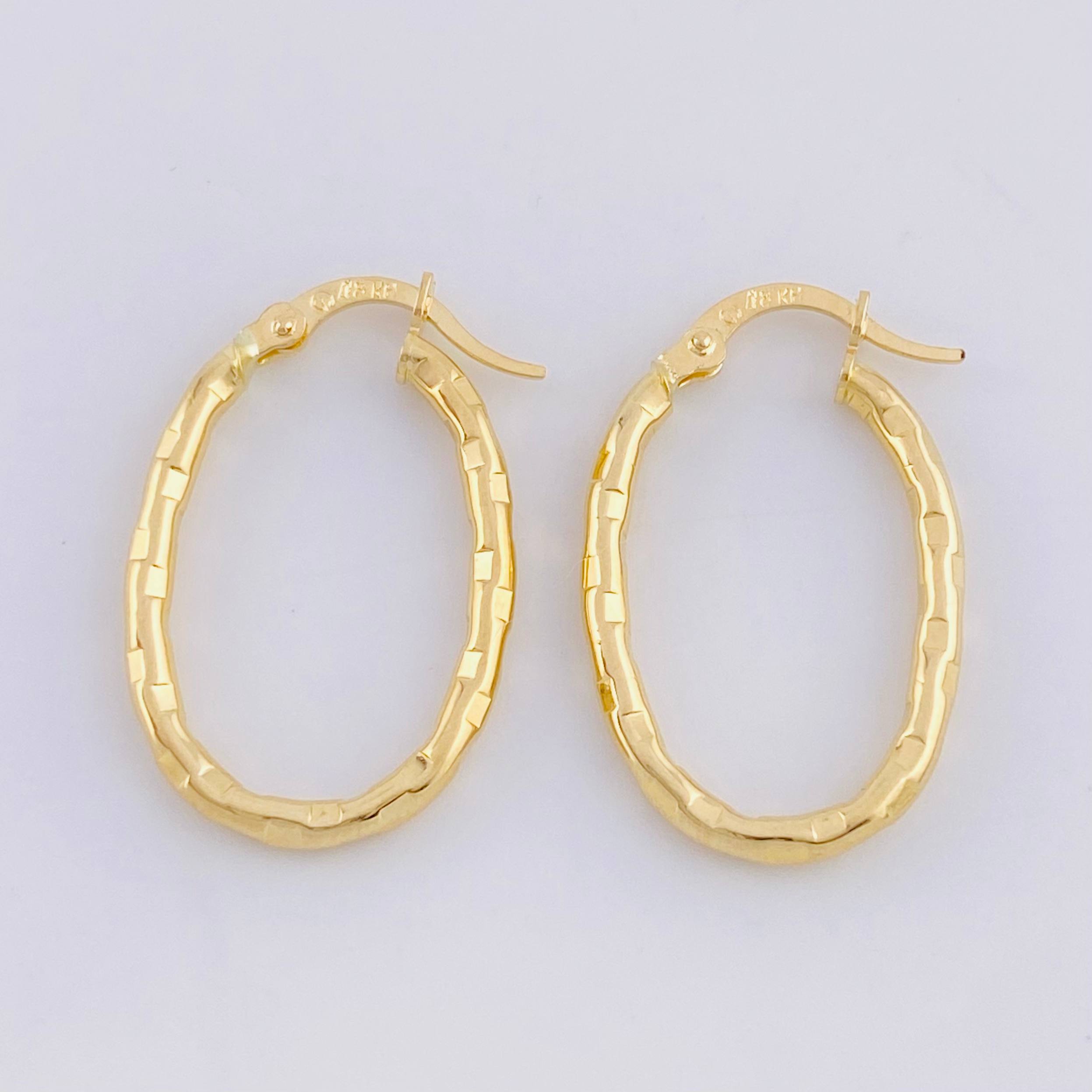 Candongas Mary Ovalada 1.6 g / 2.6 cm Oro Amarillo 18K