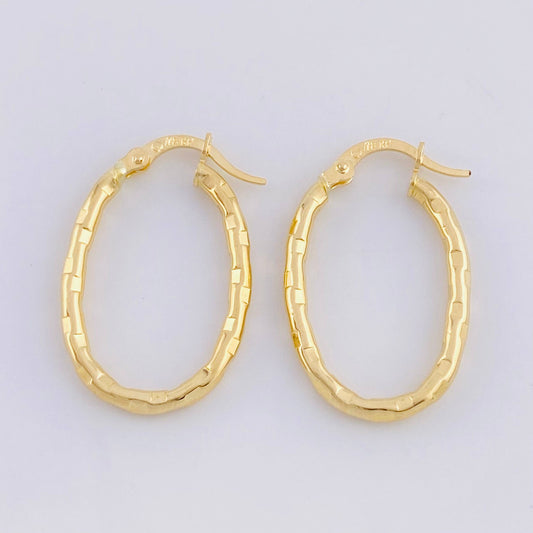 Candongas Mary Ovalada 1.6 g / 2.6 cm Oro Amarillo 18K