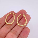 Candongas Mary Ovalada 1.6 g / 2.6 cm Oro Amarillo 18K