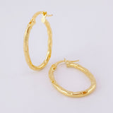 Candongas Mary Ovalada 1.6 g / 2.6 cm Oro Amarillo 18K