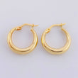 Candongas Lisas 1.55 g / 1.9 cm Oro Amarillo 18K