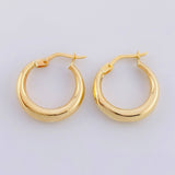 Candongas Lisas 1.5 g / 1.9 cm Oro Amarillo 18K