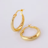 Candongas Lisas 1.55 g / 1.9 cm Oro Amarillo 18K