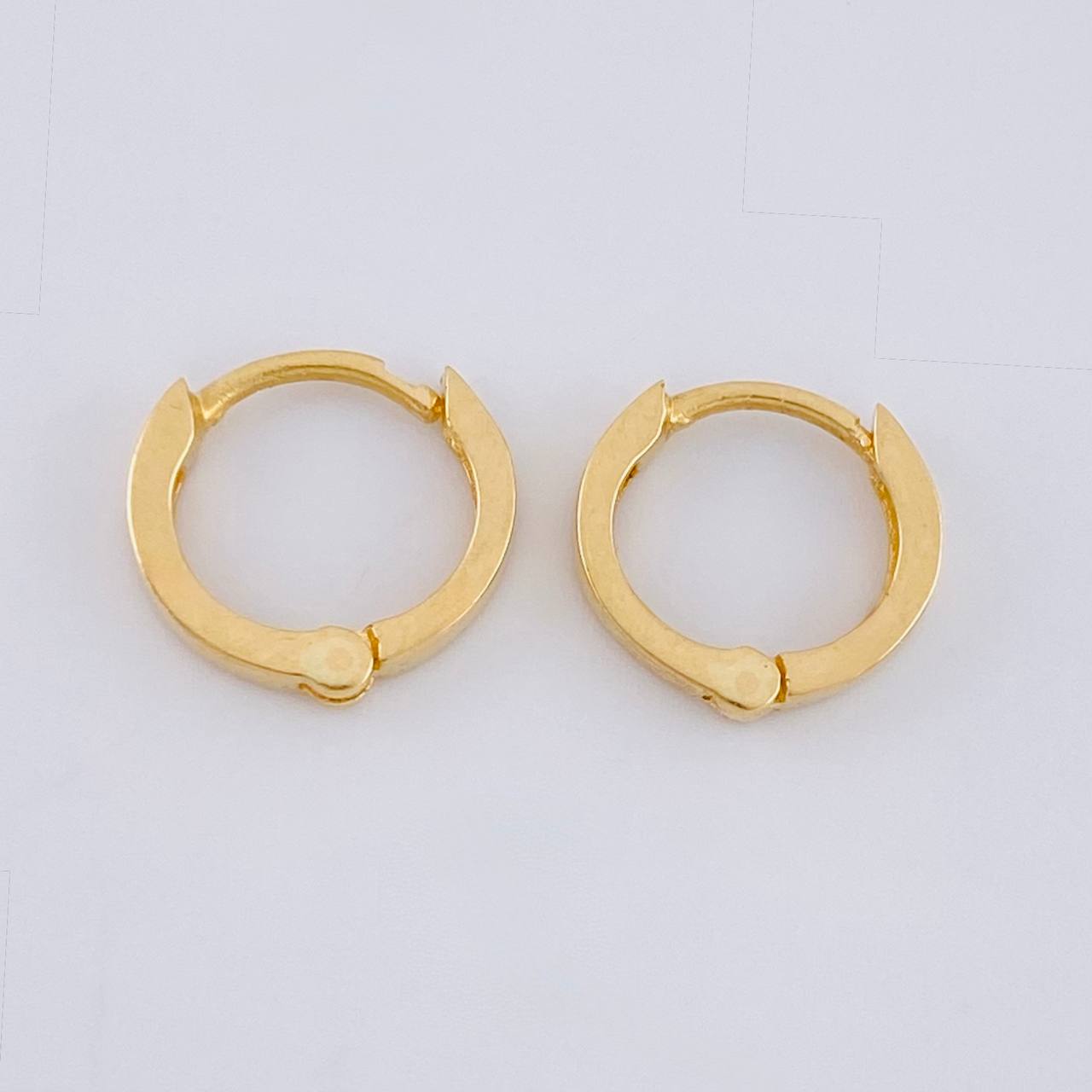 Candongas Carril 1.2 g / 1 cm Oro Amarillo 18K