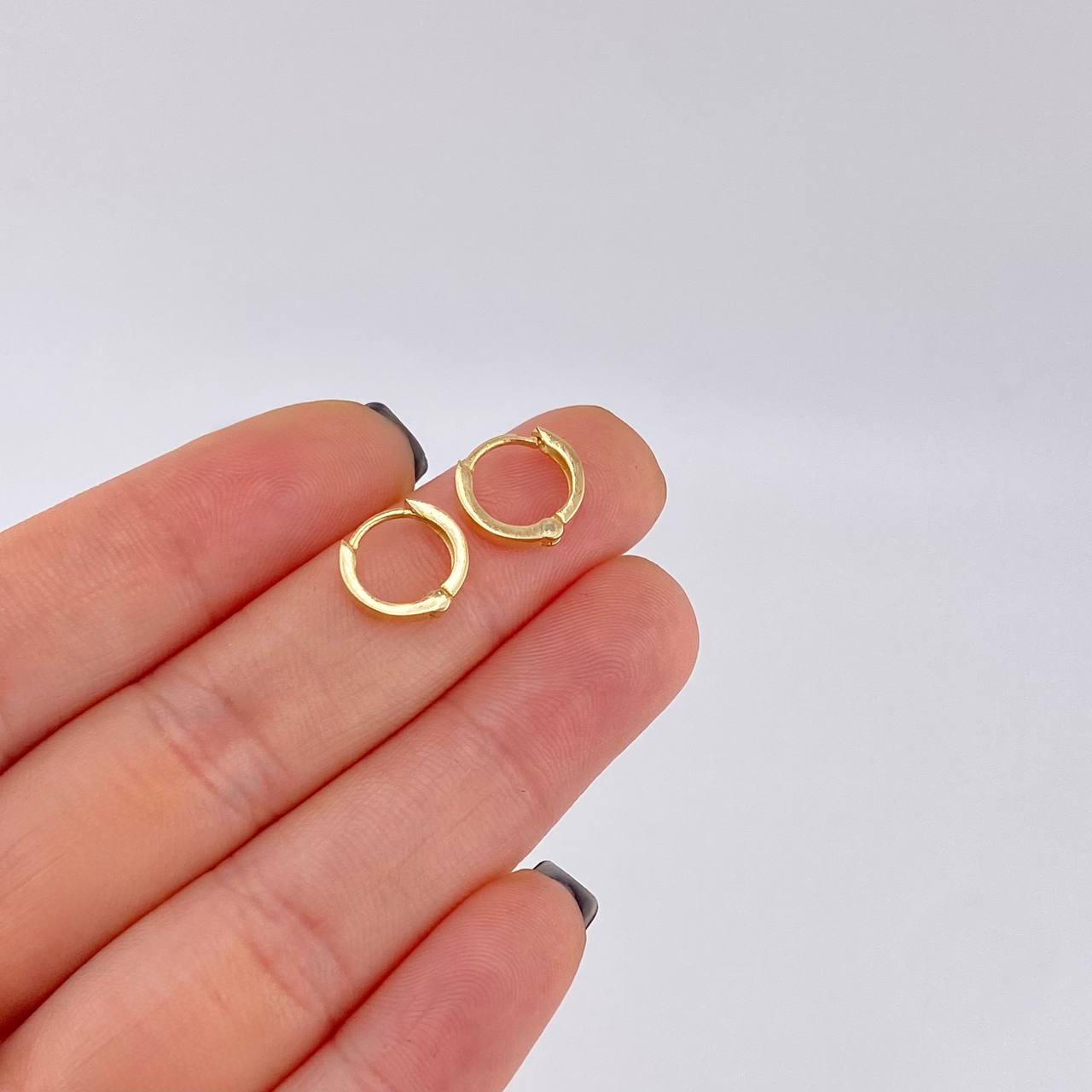 Candongas Carril 1.2 g / 1 cm Oro Amarillo 18K
