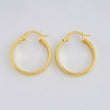 Candongas Trival Texturizado 1.8 g / 2.2 cm Oro Amarillo 18K