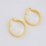 Candongas Trival Texturizado 1.8 g / 2.2 cm Oro Amarillo 18K