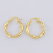 Candongas Amber 1.25 g / 1.7 cm Oro Amarillo 18K