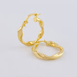 Candongas Amber 1.25 g / 1.7 cm Oro Amarillo 18K