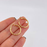 Candongas Mary Entorchada 1.55 g / 2 cm Oro Amarillo 18K