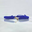Pulsera Azul Retazo GC 0.2gr / Liso Oro Amarillo 18K ©