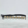 Pulsera Negra Retazo GC 0.8gr / Liso Oro Amarillo 18K ©