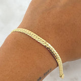 Pulso Serpiente 5.9gr / 21.5cm / 4.7mm Oro Amarillo +3 18K *