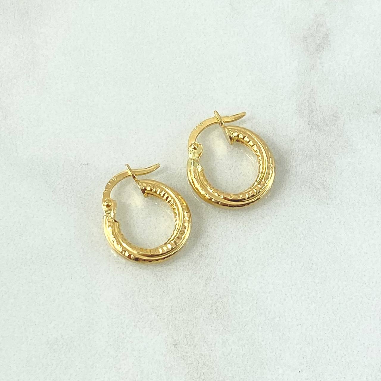 Candongas Carly 1.25gr / 1.5cm / Oro 18K *