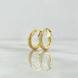 Candongas Carly 1.25gr / 1.5cm / Oro 18K *