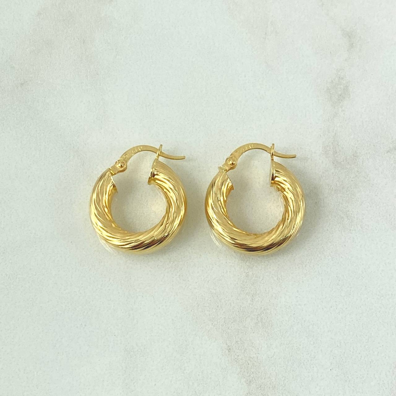 Candongas Rudi 3.35gr / 2.1cm / Oro Amarillo 18K *