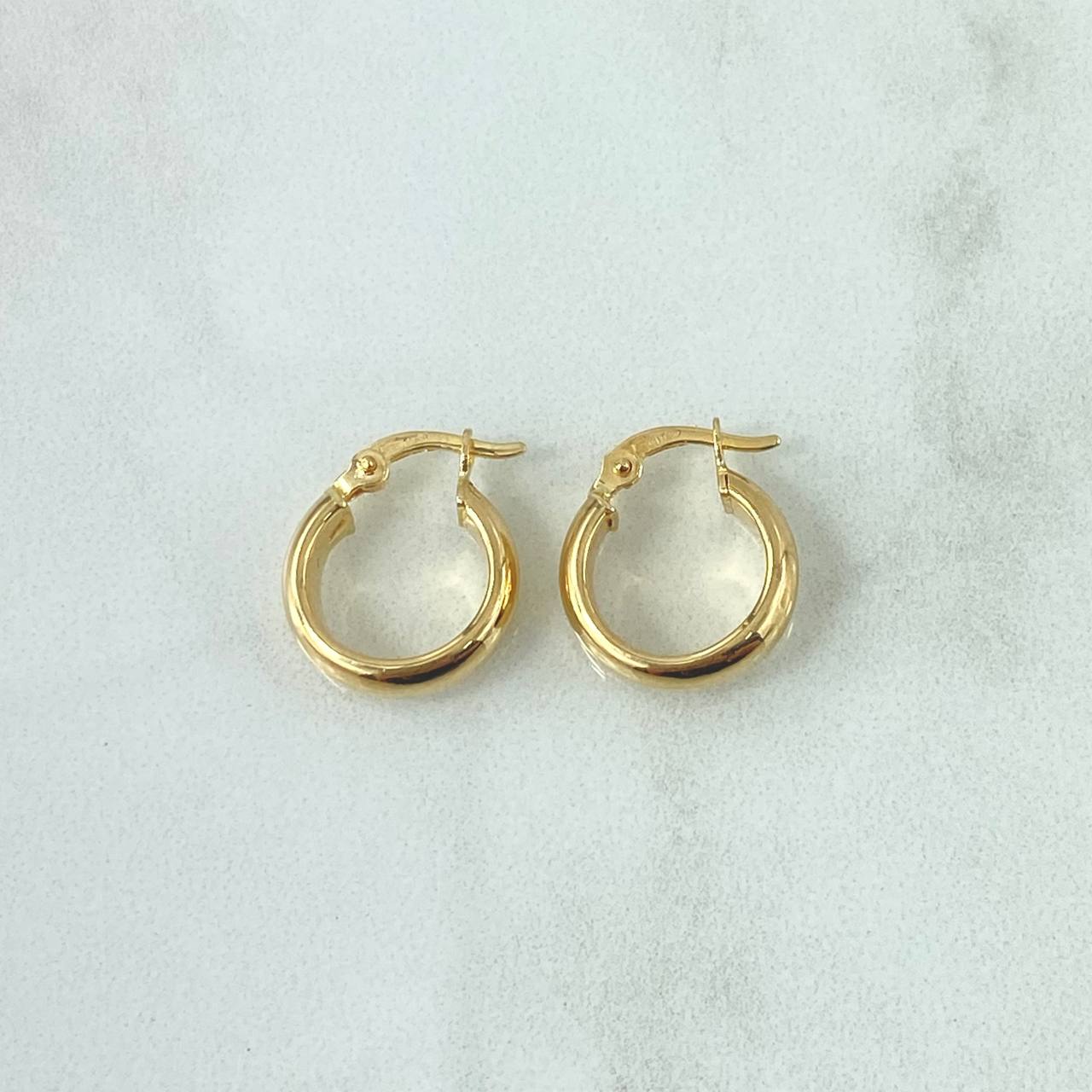 Candongas Nati 1gr / 1.4cm / Oro Amarillo 18K *