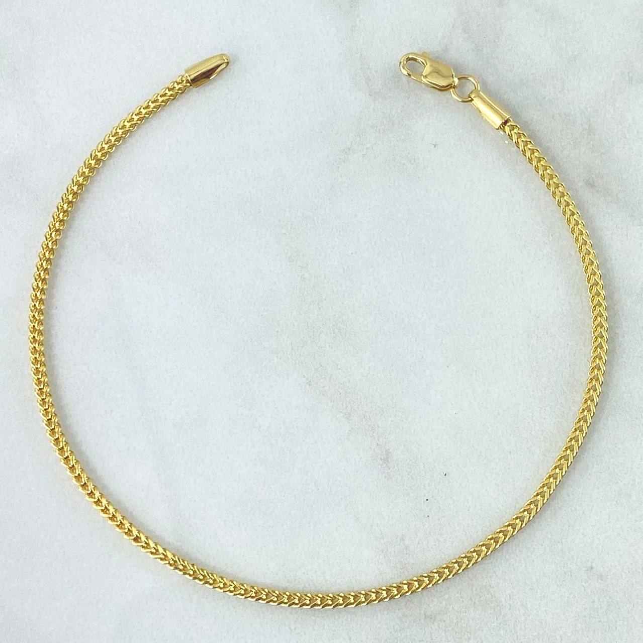 Pulso Franco 5.1gr / 21.5cm / 3mm Oro Amarillo +4 18K